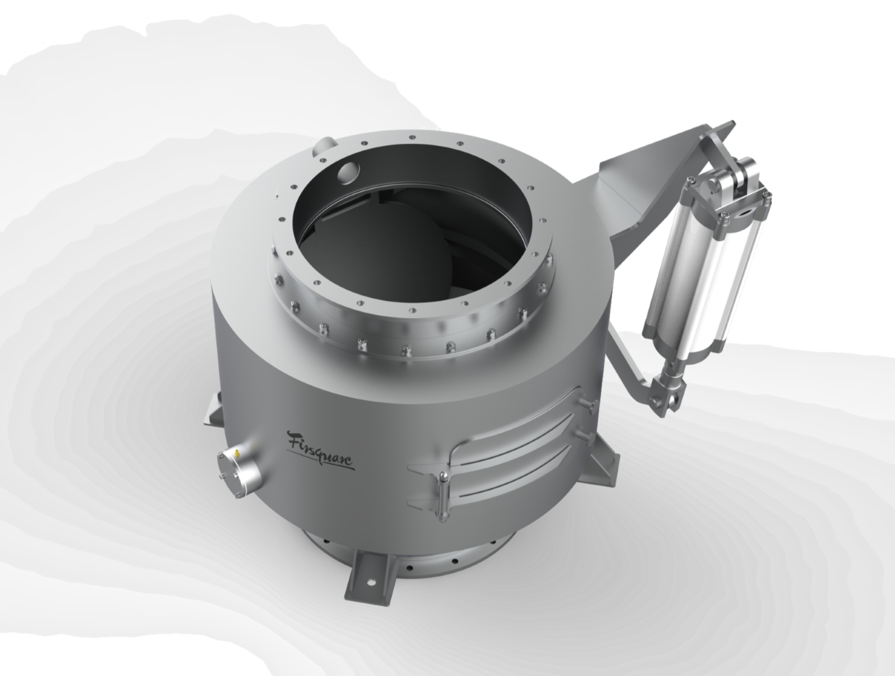 GARBAGE DISCHARGE DAMPER